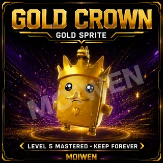 Gold Crown Sprite | Level 5 Mastered | Keep Forever