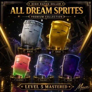Fortnite All 5 Dream Sprites Level 5 Mastered Bundle
