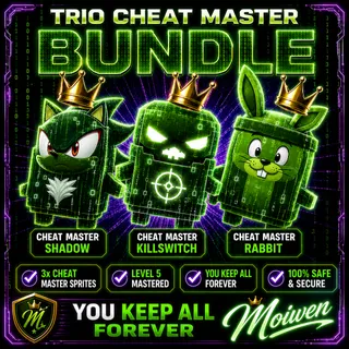 3 CHEAT MASTER SPRITES | KILLSWITCH JACKRABBIT SHADOW | AVAILABLE NOW | LVL 5