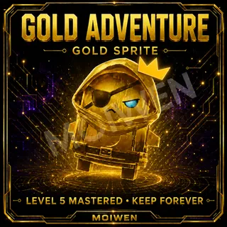 Gold Adventure Sprite | Level 5 Mastered | Keep Forever