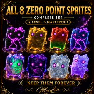 Fortnite All 8 Zero Point Sprites | Level 5 Mastered Complete Set