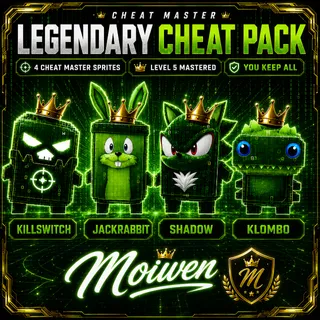 AVAILABLE NOW | ALL 4 CHEAT MASTER SPRITES | LVL 5 | YOU KEEP ALL