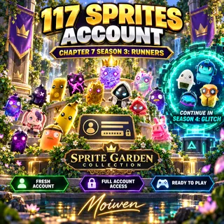 FORTNITE ACCOUNT | ALL 117 SPRITES LVL 5 MASTERED | FRESH LVL 0 | FULL ACCESS