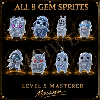 NEW Fortnite All 8 Gem Sprites Set | Level 5 Mastered | Available Now