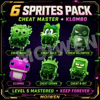 6 Hardest Available Sprites Pack | Level 5 Mastered | Keep Forever