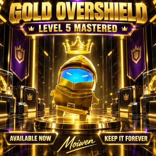 GOLD OVERSHIELD SPRITE | LEVEL 5 MASTERED | AVAILABLE NOW | KEEP FOREVER