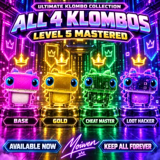 ALL 4 KLOMBO SPRITES | BASE GOLD CHEAT & LOOT HACKER | LVL 5 | KEEP FOREVER