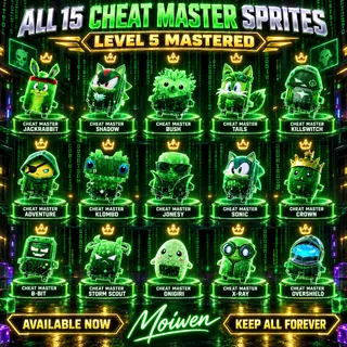 ALL 15 CHEAT MASTER FORTNITE SPRITES | LEVEL 5 MASTERED | KEEP ALL