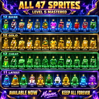 ALL 47 FORTNITE SPRITES | LEVEL 5 MASTERED | KEEP FOREVER | AVAILABLE NOW