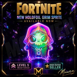 NEW Fortnite Holofoil Grim Sprite Level 5 Mastered — Available Now