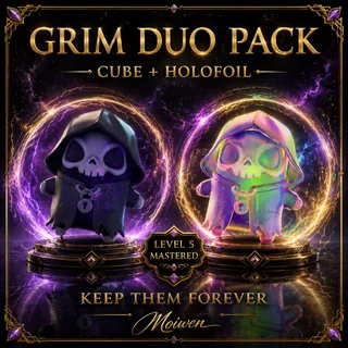 Fortnite Cube Grim + Holofoil Grim Sprites | Level 5 Mastered Duo