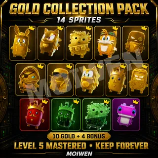 14-Sprite Gold Collection Pack | Level 5 Mastered | Keep Forever
