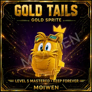 Gold Tails Sprite | Level 5 Mastered | Keep Forever