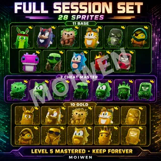 28-Sprite Full Session Set | Level 5 Mastered | Keep Forever