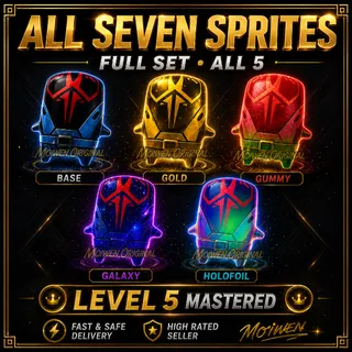 Fortnite All 5 Seven Sprites | Level 5 Mastered | Full Set