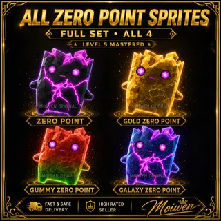 Fortnite All 4 Zero Point Sprites | Level 5 Mastered | Full Set