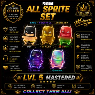 ALL BATMAN SPRITE Galaxy Gold Gummy