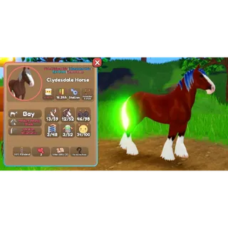WHI - IUH | MISMATCHED CLYDESDALE HORSE