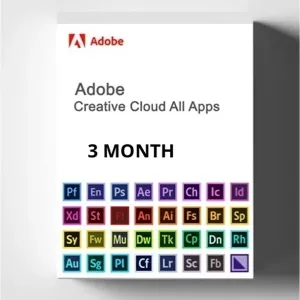 Adobe creative cloud 3 month original Account (invoce included)