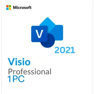 Original Microsoft Visio 2021 Professional 1PC [Retail Online] - Lifetime