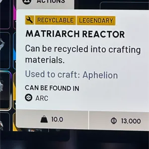 matriarch reactor