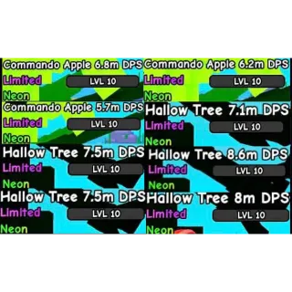 Neon Commando Apple/Hallow Tree Bundle High Dps
