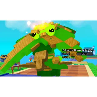 Poinsettia Flower - Gold Neon 14.7M DPS