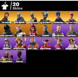 FORTNITE ACCOUNT | FA | 20 SKINS | OLD PVE - STW | PVE | OG STW | ULTIMATE EDITION