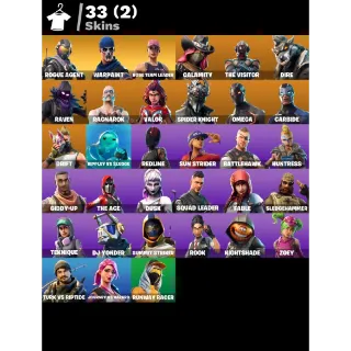 FORTNITE ACCOUNT | FA | 33 SKINS | OLD PVE - STW | PVE | OG STW | ULTIMATE EDITION