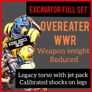 EXCAVATOR OVEREATER WWR SET