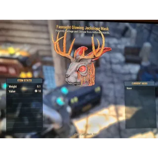 Glowing Jackalope Mask