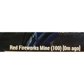 100 Red Fireworks Mine