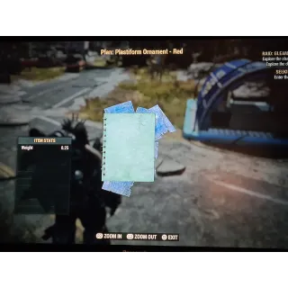 Plastiform Ornament - Red