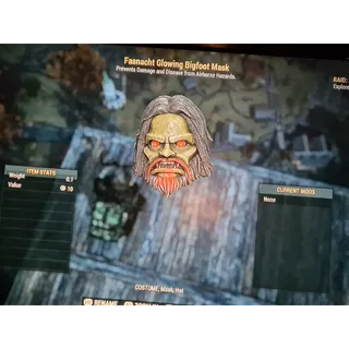 Glowing Bigfoot Mask