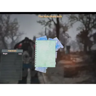 Nuka Shank Knife plan