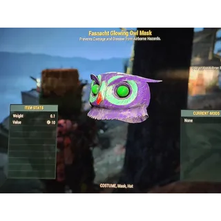 Fasnacht Glowing Owl Mask