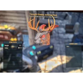 Glowing Jackalope Mask