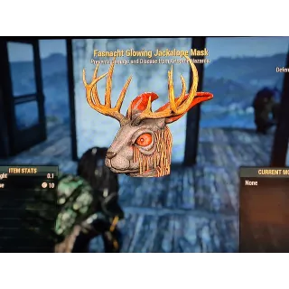 Glowing Jackalope Mask