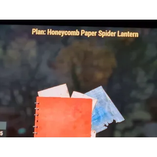 Honeycomb Paper Spider Lantern plan