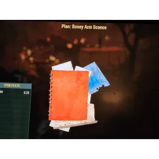 Boney Arm Sconce plan