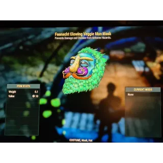 Fasnacht Glowing Veggie Man Mask