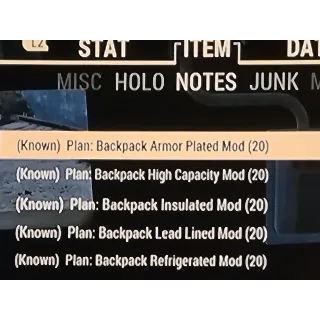 Custom backpack mod plans