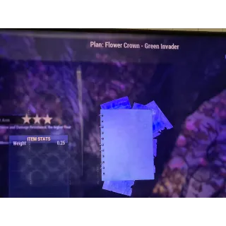 Flower Crown - Green Invader