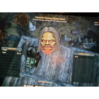 Glowing Bigfoot Mask