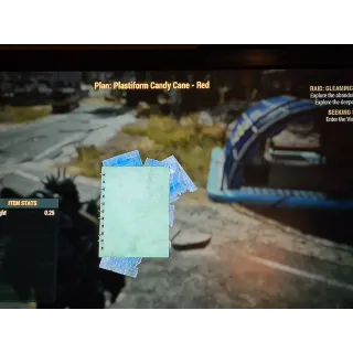 Plastiform Candy Cane - Red plan