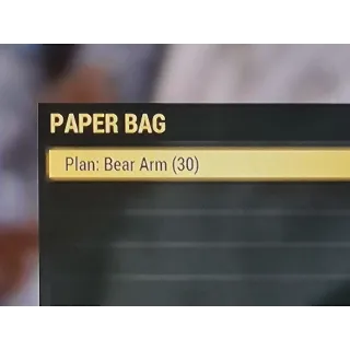 Plan | 30x Bear arm Plans