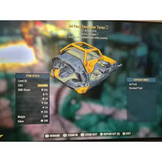 LEVEL 35 Excavator Jet Pack Torso