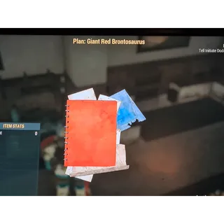 Giant Red Brontosaurus plan