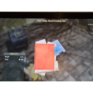 Nuka World Cowboy Hat plan