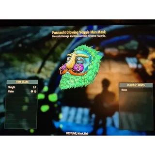 Fasnacht Glowing Veggie Man Mask